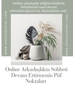 Online Arkadaşlıkta Sohbeti Devam Ettirmenin Püf Noktaları,